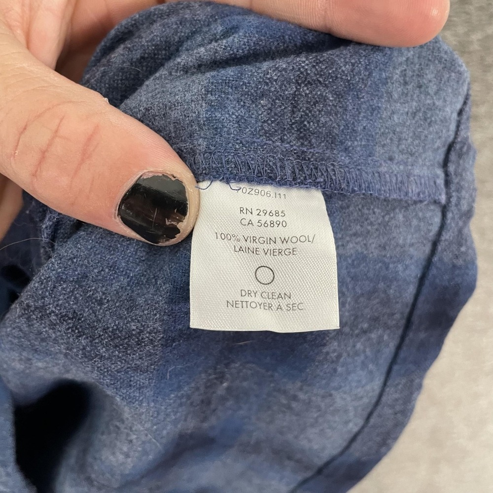 Pendleton Jacket Womens Small Blue Plaid Flannel Wool Button Front Made In USA - Picture 5 of 9